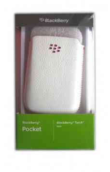 BlackBerry Leder Beschermtasje Wit/ Pink (ACC-32840-201), Ni