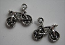 bedeltje/charm vervoer:fiets - 16x14 mm