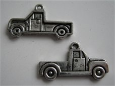 bedeltje/charm vervoer:auto 4 truck - 26x15 mm