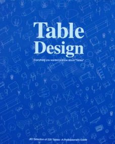 Boek : Table Design  Selection of 220 tables - A Professiona