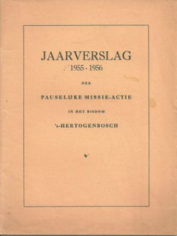 Jaarverslag 1955-1956 der Pauselijke missie-actie