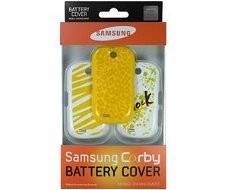 Samsung S3650 Corby Accudeksel Set Jamaicaans Geel (3 Stuks)