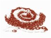 Plastic afzetketting rood wit gekleurde kunststof ketting 10m - 1 - Thumbnail