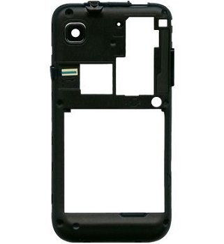 Samsung GT-i9000 Galaxy S Middelcover Metallic Zwart, Nieuw, - 1