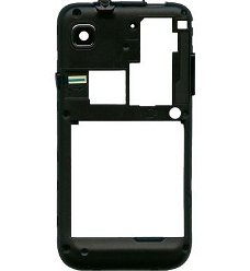 Samsung GT-i9000 Galaxy S Middelcover Metallic Zwart, Nieuw,