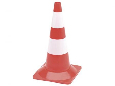 Verkeerskegel rood wit pilon 50cm - 1