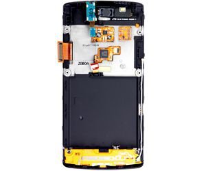 Samsung GT-i9010 Galaxy S Frontcover met Display Unit Zwart, - 1