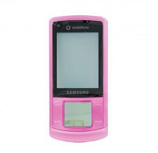 Samsung U900 Soul Frontcover Pink met Vodafone Logo, Nieuw,