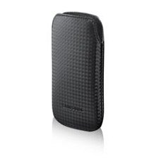 Samsung Lederen Pouch EF-C885FBE Zwart voor Samsung i8000 Om