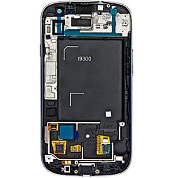 Samsung GT-i9300 Galaxy S III Frontcover en Display Unit Bla - 1