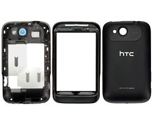 HTC Wildfire S Cover Set Zwart, Nieuw, €59.95 - 1