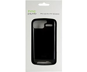 HTC TPU Silicone Case TP C620 Transparant Zwart - 1