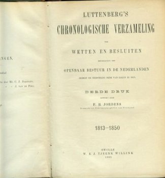 Luttenberg's Chronologische Verzameling 1813 - 1850 - 1