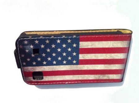 Leer Hoesje voor iPhone5, USA Flag, Nieuw, € 9.95 - 1