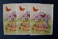 nr.146 losse 3d plaatjes vlinders / bloemenmandje - 1 - Thumbnail