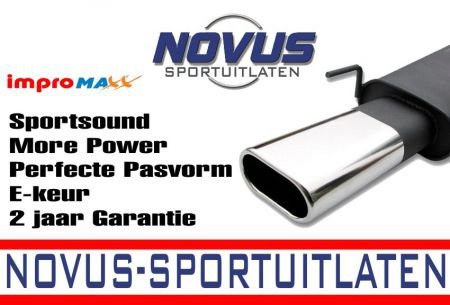 NOVUS Sport Uitlaat Golf 4 Einddemper Styling Ovaal 135x75mm - 1