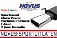 NOVUS Sport Uitlaat Golf 4 Einddemper Styling Ovaal 135x75mm - 1 - Thumbnail