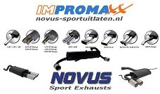 NOVUS Sport Uitlaat Golf 4 Einddemper Styling Ovaal 135x75mm