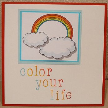 Zomaar kaart nr 45: color your life - 1