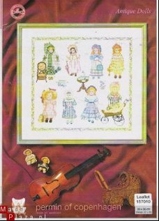 Permin Origineel leaflet/patroon Antique Dolls