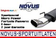 Novus Sportuitlaten BMW 328i 325i E36 135x75mm DTM Gebogen - 1 - Thumbnail