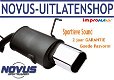 Novus Sport Einddemper BMW e46 3 serie Ovaal 135x75mm Ovaal - 1 - Thumbnail