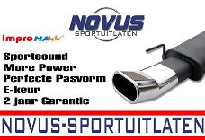 Novus Sport Einddemper BMW 316i Compact 135x75mm DTM