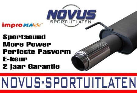 Novus Einddemper 1x90mm GP-Design Opel Tigra A - 1