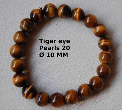 Tijgeroog Tigereye bracelet elastisch Armband #3 - 1