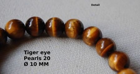 Tijgeroog Tigereye bracelet elastisch Armband #3 - 1