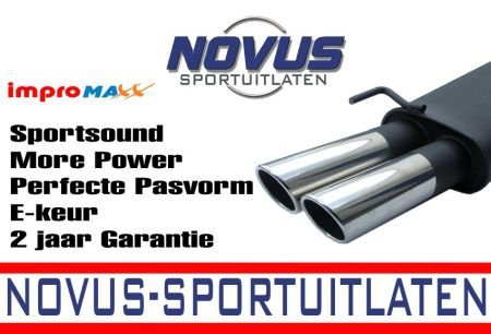 Novus Uitlaat BMW e36 325i 328i 2x76mm SR-Design - 1