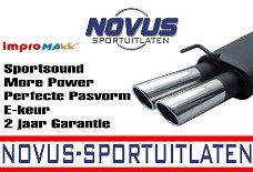 Novus Uitlaat BMW e36 325i 328i 2x76mm SR-Design