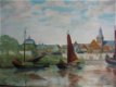 Gorinchem aan de rivier - ges. Joh. L. Romijn - 1 - Thumbnail