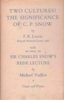 Two cultures? The significance of C.P. Snow - 1