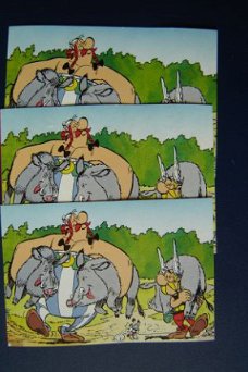 nr.155 3d Losse knip plaatjes  Astrix / Obelix