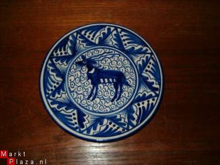 borden met blauwe gesileerde dierenfiguren - nr. 1