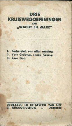 Drie kruiswegoefeningen van "wacht en wake" - nr. 1