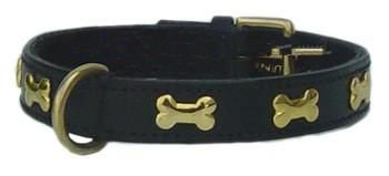 Halsband Blinking Bones Black/Gold *50 % - 1