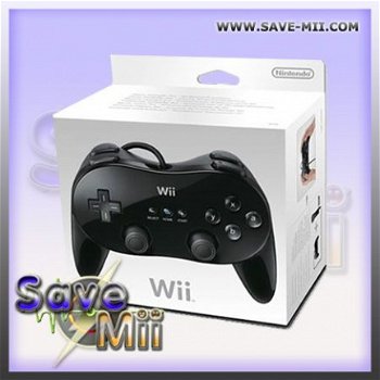 Wii - Classic Controller (ZWART) - 1