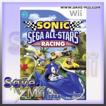 Wii - Sonic All Stars Racing & Stuur - 1