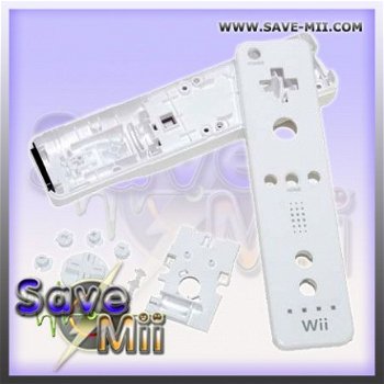 Wii - Remote Behuizing (WIT)(ORIGINEEL) - 1