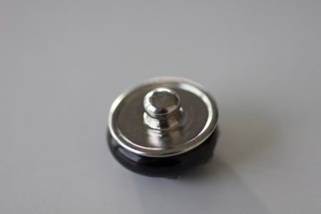 Button bead chunk nummer 26 zilverglas handgemaakt. - 1