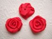 Groot satijnen roosje ~ 20 mm ~ Rood - 2 - Thumbnail