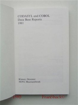 [1985] Codasyl and Cobol Data Base Reports 1981, Kluwer/NOVI - 2