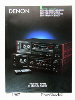 [1987] DENON Cassettedecks, DR M overzicht’88, Penhold - 1
