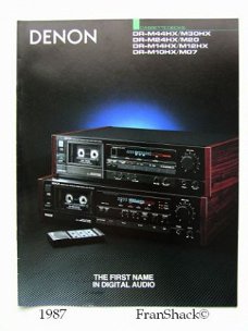 [1987] DENON Cassettedecks, DR M overzicht’88, Penhold