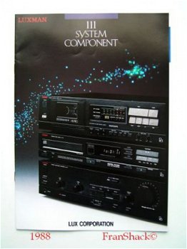 [1988] Luxman 111 System component, brochure, LuxCorporation - 1