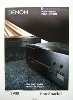 [1988] DENON Stereo Pre & Power Versterkers,(F)’89, Penhold - 1