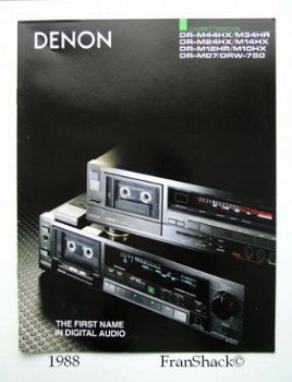 [1988] DENON Cassettedecks, overzicht’89, Penhold - 1