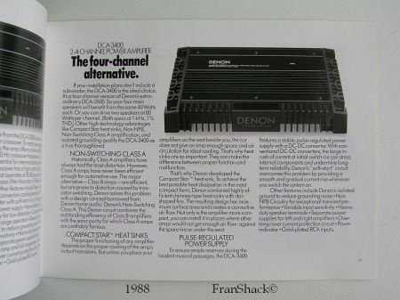 [1988] DENON Car Audio, overzicht (E)‘89, Penhold - 2
